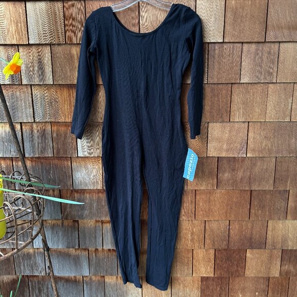 NWT Capezio Black Long Sleeve Unisex Unitard Catsuit in Adult X-Large - Picture 2 of 11